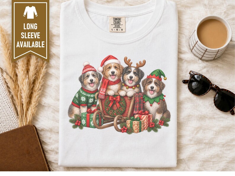Christmas Aussiedoodle Shirt, Aussiedoodle Mom Gift, Holiday Dog Shirt, Funny Dog Christmas, Aussiedoodle Lover Gift image 8