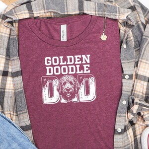 Goldendoodle Dad Shirt | Dog Dad Life Tee | Funny Goldendoodle Owner Apparel | Proud Dog Father T-Shirt, Comfort Colors | Pet Crewneck Shirt image 2