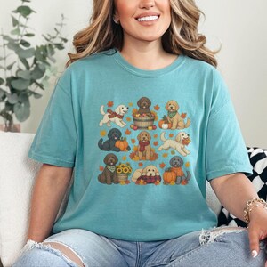 Labradoodle Mom Shirt, Autumn Dog Shirt, Fall Labradoodle Gift, Labradoodle Lover Tee, Cozy Season Shirt image 7