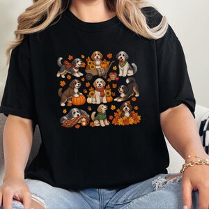Aussiedoodle Fall Activities Shirt, Doodle Lover Gift, Autumn Puppy Tee, Golden Doodle Mom Sweatshirt, Cozy Fall Dog Lover Clothing image 1