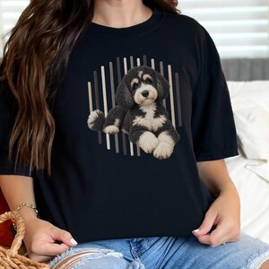 Bernedoodle Shirt, Bernedoodle Mom Gift, Tricolor Bernedoodle Tee, Doodle Dog Lover Gift, Bernedoodle Owner Shirt image 2
