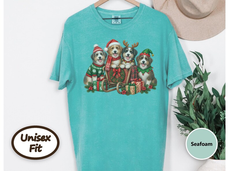 Christmas Aussiedoodle Shirt, Aussiedoodle Mom Gift, Holiday Dog Shirt, Funny Dog Christmas, Aussiedoodle Lover Gift image 7