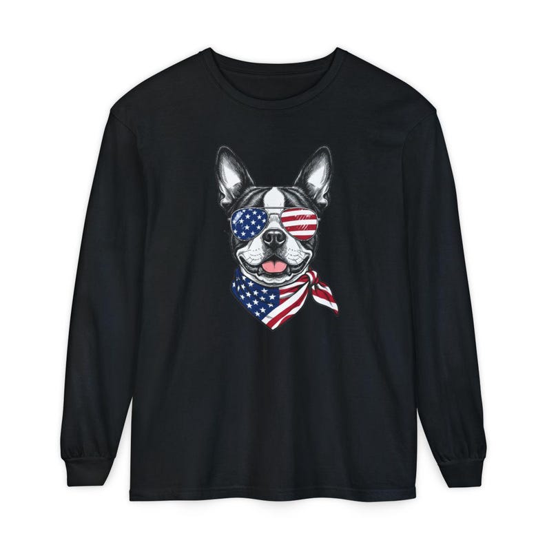 Comfort Colors Patriotic Boston Terrier Sunglasses image 11