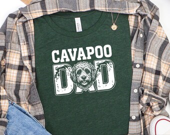 Cavapoo Dad Dog Father Shirt, Owner Gift, Doodle Parent Tee, Mens Fur Parent Top, Funny Pet Lover Present, Best Cavoodle Guardian