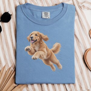 Golden Retriever Shirt, Golden Retriever Dad Gift, Golden Retriever Mom, Dog Zoomies Art, Retriever Lover Gift, Golden Retriever Tee image 4
