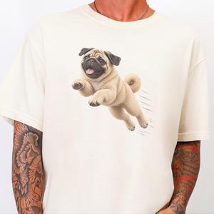 Mops-Shirt, Geschenk für Mops-Liebhaber, Lustiges Mops-T-Shirt, Mops-Mama-Shirt, Geschenk für Mops-Papa, Welpen-Shirt, Niedliches Hunde-T-Shirt mit Grafik Bild 8