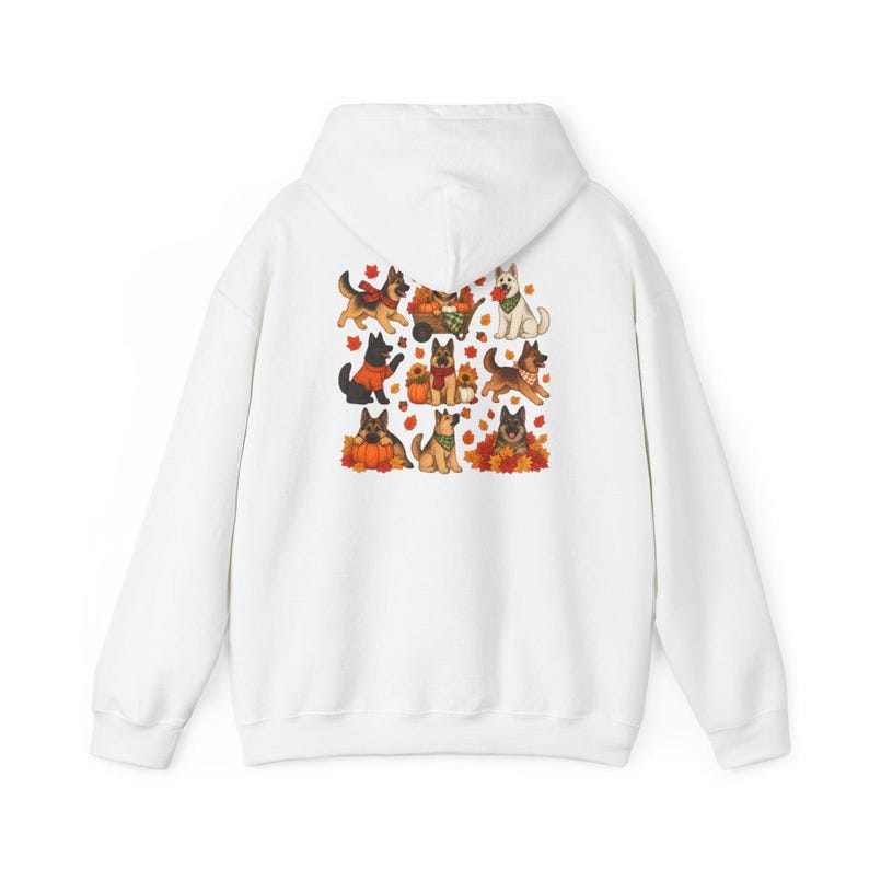 German Shepherd Fall Shirt, Autumn Dog Mom Gift, Cozy Season Sweatshirt, Puppy Lover Tee image 12