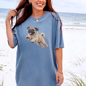 Mops-Shirt, Geschenk für Mops-Liebhaber, Lustiges Mops-T-Shirt, Mops-Mama-Shirt, Geschenk für Mops-Papa, Welpen-Shirt, Niedliches Hunde-T-Shirt mit Grafik Bild 9