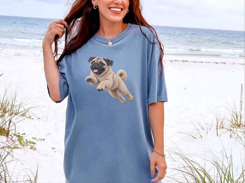 Mops-Shirt, Geschenk für Mops-Liebhaber, Lustiges Mops-T-Shirt, Mops-Mama-Shirt, Geschenk für Mops-Papa, Welpen-Shirt, Niedliches Hunde-T-Shirt mit Grafik Bild 9