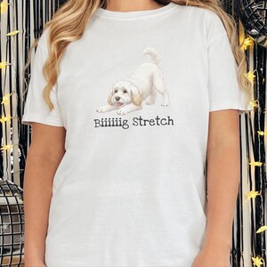 Comfort Colors Maltipoo Mom Shirt Biiiiig Stretch, Funny Dog Lover Gift, Playful Puppy Doodle Parent Tee, Cute White Maltese Poodle Animal image 10