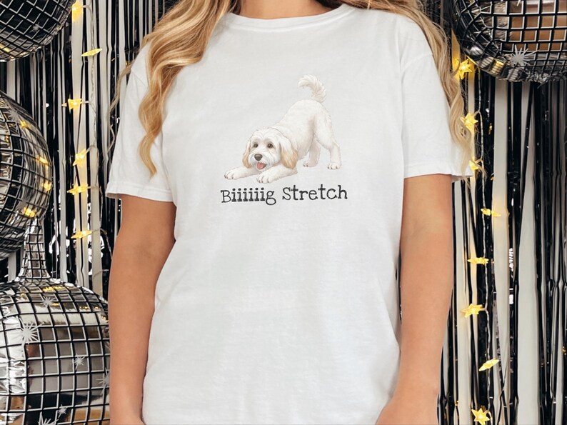 Comfort Colors Maltipoo Mom Shirt Biiiiig Stretch, Funny Dog Lover Gift, Playful Puppy Doodle Parent Tee, Cute White Maltese Poodle Animal image 10