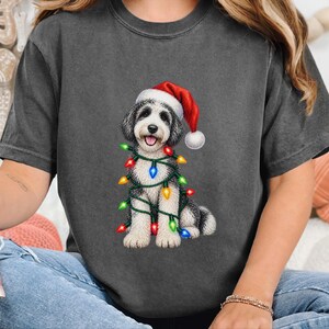 Sudadera navideña para Sheepadoodle, camiseta navideña para perros, regalo navideño para perros, regalo navideño para mamás perrunas, regalo para Sheepadoodle imagen 3