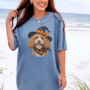 Halloween Cavapoo Shirt, Cavapoo Mom Gift, Halloween Dog Mom, Spooky Dog Tee, Doodle Mom Gift, Cavapoo Owner Gift image 9