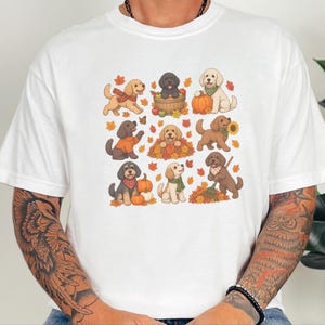 Cockapoo Fall Shirt, Pumpkin Dog Gift, Autumn Puppy Tee, Doodle Dog Lover Shirt, Fall Pet Owner Shirt image 10