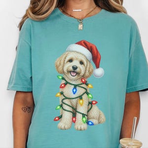 Maltipoo Christmas Shirt, Maltipoo Dog Mom Gift, Holiday Dog Lover Tee, Christmas Puppy Sweatshirt, Festive Pet Lover Apparel image 3