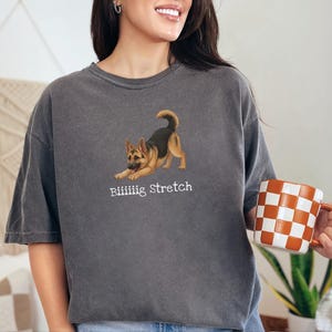 Comfort Colors GSD Sweatshirt Biiiiig Stretch, German Shepherd Dog Lover Gift, Pet Owner Shirt, Alsatian Puppy Tee, German Shepherd Tee image 8