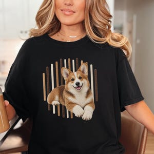 Corgi-shirt, cadeau voor Corgi-moeder, shirt voor Corgi-liefhebbers, T-shirt voor hondenmoeders, Corgi-hondenshirt, Corgi-print T-shirt, cadeau voor puppy-eigenaren afbeelding 4