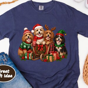 Cavapoo Christmas Shirt, Cavapoo Mom Gift, Holiday Dog Shirt, Christmas Puppy Sweatshirt, Festive Dog Lover Tee image 6