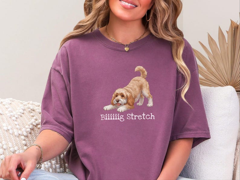 Comfort Colors Labradoodle Dog Gift, Biiiiig Stretch Shirt, Golden Doodle Dad Tee, Funny Labradoodle T-Shirt, Doodle Mom Gift, New Puppy Mom image 2