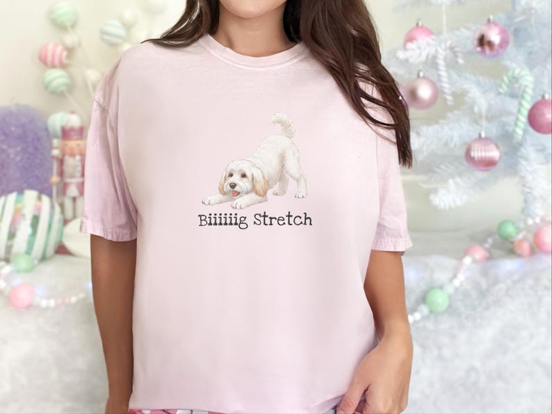 Comfort Colors Maltipoo Mom Shirt Biiiiig Stretch, Funny Dog Lover Gift, Playful Puppy Doodle Parent Tee, Cute White Maltese Poodle Animal image 3