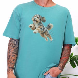 T-shirt Aussiedoodle, Cadeau Aussiedoodle, T-shirt croisé Berger Australien/Caniche, T-shirt Maman Aussiedoodle, Cadeau pour amoureux des chiens Aussiedoodle image 9