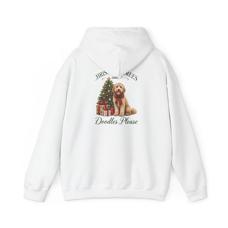 Goldendoodle Christmas Shirt, Christmas Trees And Doodles Please, Goldendoodle Mom Gift, Holiday Dog Sweatshirt, Doodle Lover Present image 12