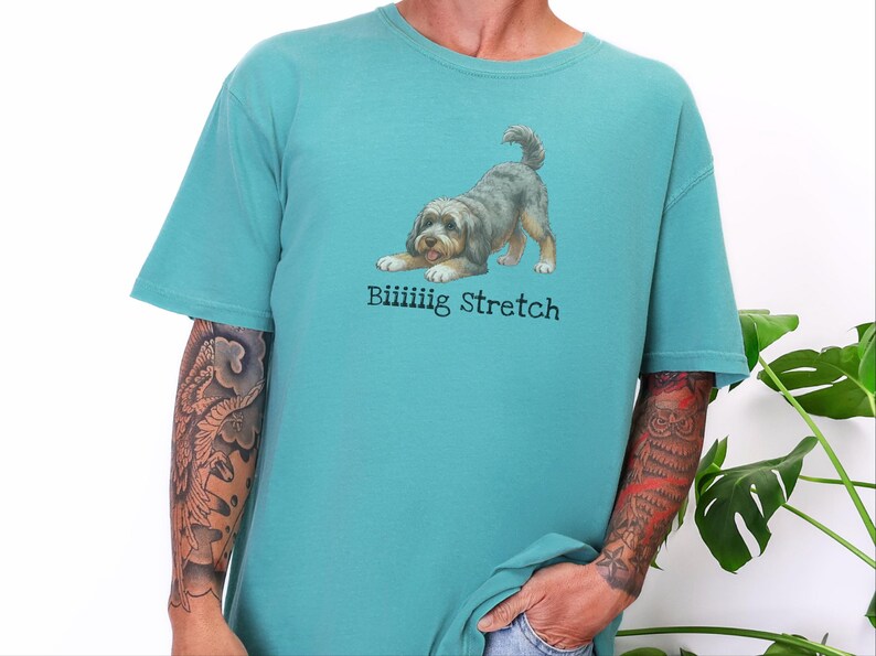 Comfort Colors Cavapoo Mom Shirt, Biiiiig Stretch Dog Lover Tee, Cavoodle Puppy Gift, Pet Owner Birthday Present, Cavapoo Owner Gift image 6