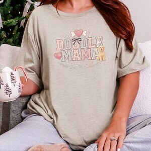 Doodle Mama Gift, Goldendoodle Dog Mom Shirt, Pet Lover Tee, Labradoodle Mama Sweatshirt, Funny Dog Owner Present for Her, Goldendoodle Mom image 6