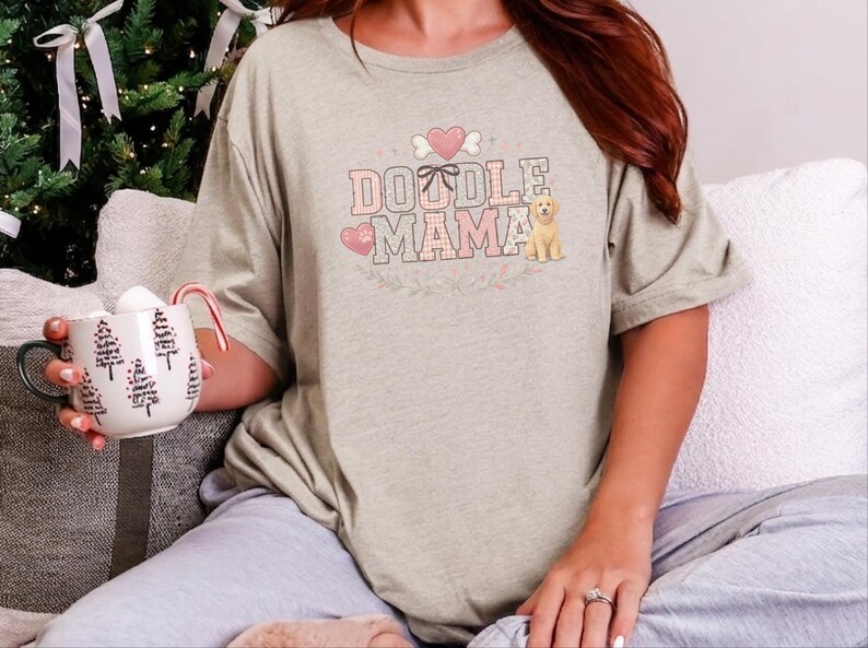 Doodle Mama Gift, Goldendoodle Dog Mom Shirt, Pet Lover Tee, Labradoodle Mama Sweatshirt, Funny Dog Owner Present for Her, Goldendoodle Mom image 6
