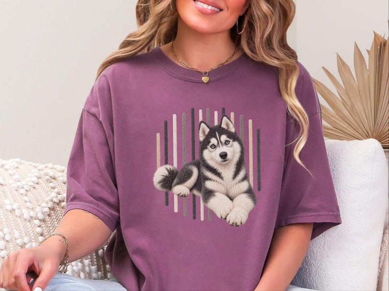 Camiseta de perro husky, regalo para mamá de husky siberiano, camiseta para amantes de los huskies, regalo para dueños de perros imagen 10