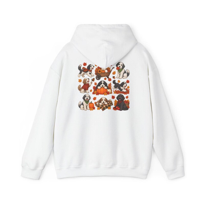 Sheepadoodle Fall Sweatshirt, Autumn Dog Shirt, Sheepadoodle Mom Gift, Doodle Dog Lover Shirt, Pumpkin Spice Tee image 12