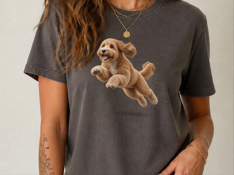 Goldendoodle Mom Shirt, Golden Doodle Gift, Goldendoodle Dog Tee, Doodle Owner Gift, Comfort Colors Dog T image 7