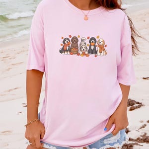 T-shirt d'automne Bernedoodle, Cadeau pour amoureux des chiens en automne, T-shirt maman Bernedoodle, T-shirt chiot mignon, Sweat-shirt pour amoureux des chiens Doodle image 10