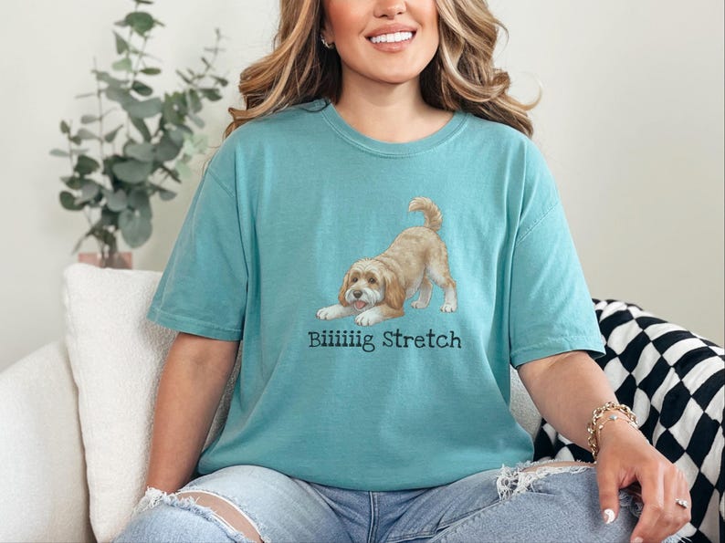 Comfort Colors Labradoodle Dog Gift, Biiiiig Stretch Shirt, Golden Doodle Dad Tee, Funny Labradoodle T-Shirt, Doodle Mom Gift, New Puppy Mom image 1