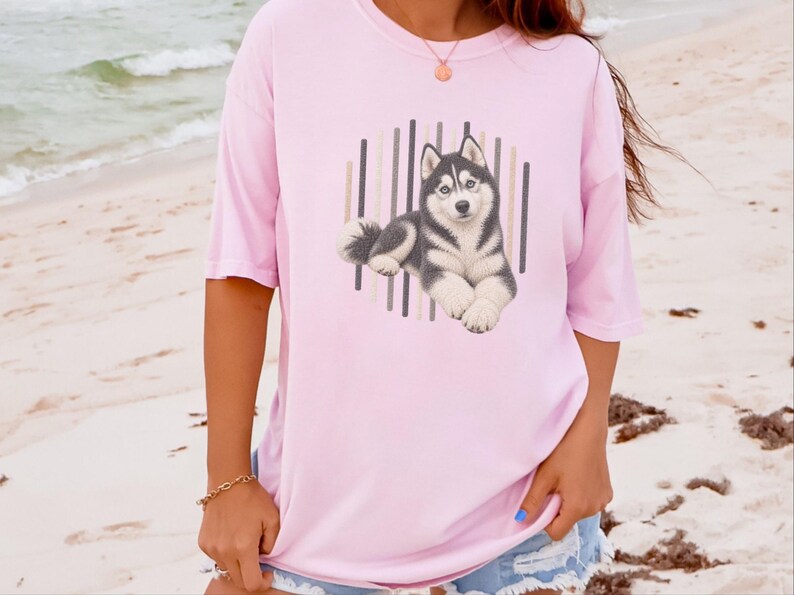 Camiseta de perro husky, regalo para mamá de husky siberiano, camiseta para amantes de los huskies, regalo para dueños de perros imagen 5