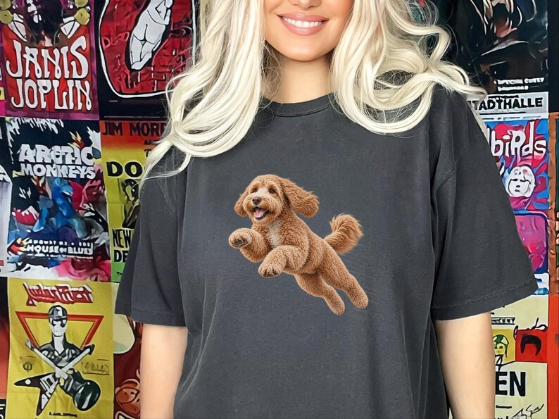 Labradoodle Mom Shirt, Labradoodle Lover Gift, Dog Agility Shirt, Running Labradoodle Tee, Doodle Mom Gift image 6