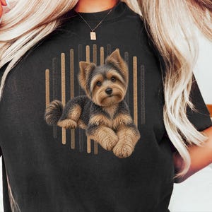 Yorkie Mom Shirt, Yorkie Lover Gift, Yorkshire Terrier Graphic Tee, Cute Puppy T Shirt, Dog Owner Present image 4