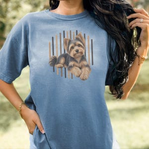 Yorkie Mom Shirt, Yorkie Lover Gift, Yorkshire Terrier Graphic Tee, Cute Puppy T Shirt, Dog Owner Present image 10