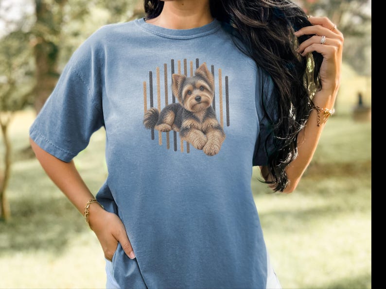 Yorkie Mom Shirt, Yorkie Lover Gift, Yorkshire Terrier Graphic Tee, Cute Puppy T Shirt, Dog Owner Present image 10