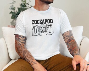 Cockapoo Dad Shirt, Dog Dad Life Tee, Dogfather Top, Doodle Owner Apparel, Funny Pet Parent Graphic Tee, Mens Puppy Lover Shirt