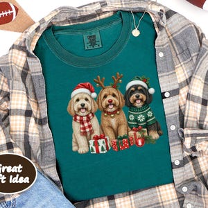 Christmas Dog Mom Shirt, Cavapoo Christmas Shirt, Winter Dog Shirt, Christmas Pet Shirt, Cavapoo Mom Gift, Holiday Dog Shirt image 4