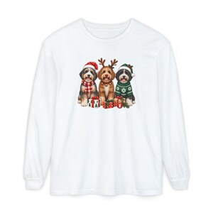 Aussiedoodle Christmas Sweatshirt, Aussiedoodle Gift, Holiday Dog Crewneck, Christmas Dog Sweater, Festive Puppy Lover Shirt image 14
