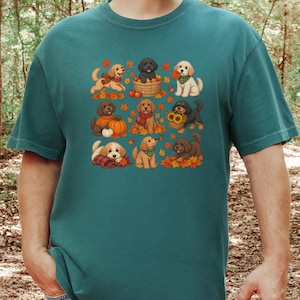 Cavapoo Mom Shirt, Cavapoo Lover Gift, Autumn Dog Shirt, Fall Puppy Tee, Doodle Dog Owner Gift, Thanksgiving Dog Shirt image 1
