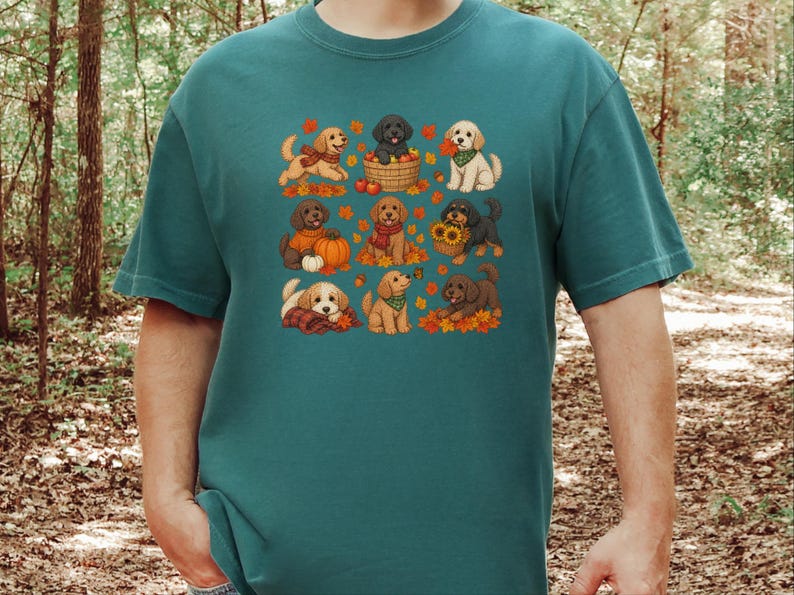 Cavapoo Mom Shirt, Cavapoo Lover Gift, Autumn Dog Shirt, Fall Puppy Tee, Doodle Dog Owner Gift, Thanksgiving Dog Shirt image 1