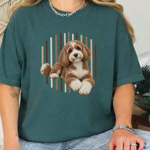 Cavapoo Shirt, Cavapoo Mom Gift, Cavapoo Art Tee, Cavapoo Dog Lover Shirt, Puppy Owner Gift image 2