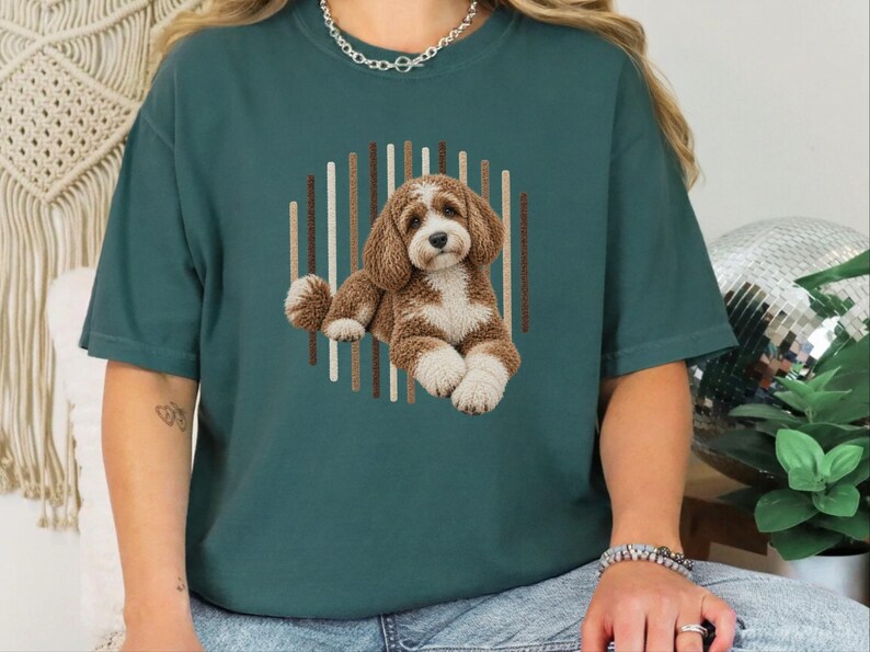 Cavapoo Shirt, Cavapoo Mom Gift, Cavapoo Art Tee, Cavapoo Dog Lover Shirt, Puppy Owner Gift image 2