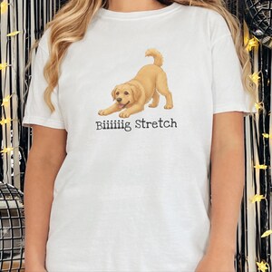 Comfort Colors Cute Dog Art Gift, Biiiiig Stretch Labrador Retriever Shirt, Yellow Lab Mom Tee, Funny Golden Lab Dad, Pet Owner Top image 7