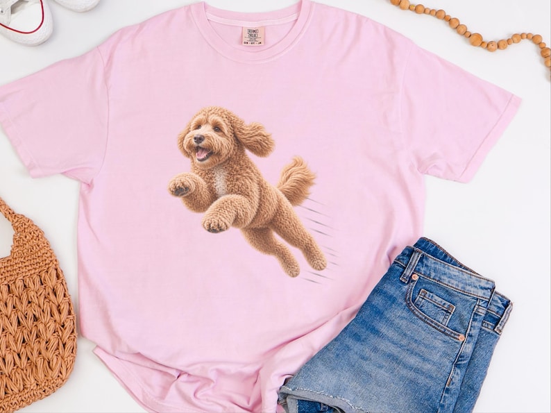 Camiseta Goldendoodle, Regalo para mamá Goldendoodle, Camiseta Perro Corredor, Regalo para papá Doodle, Camiseta Perro Rápido, Camiseta para Amantes de los Perros imagen 1