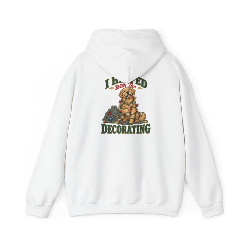 Christmas Dog Shirt, Golden Retriever Christmas Gift, Funny Dog Christmas Sweater, Holiday Pet Lover Tee, I Helped With The Decorating bild 12