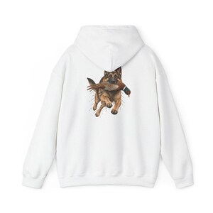 T-shirt met Duitse Herder, cadeau voor fazantenjacht, T-shirt met natuurafbeeldingen, T-shirt voor hondenliefhebbers, cadeau-idee voor jagers, cadeau voor een Duitse Herder afbeelding 12
